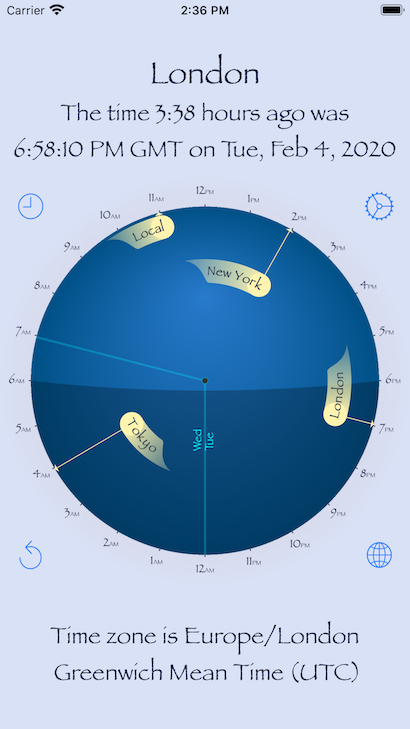 World Travel Clock App Screenshot 1